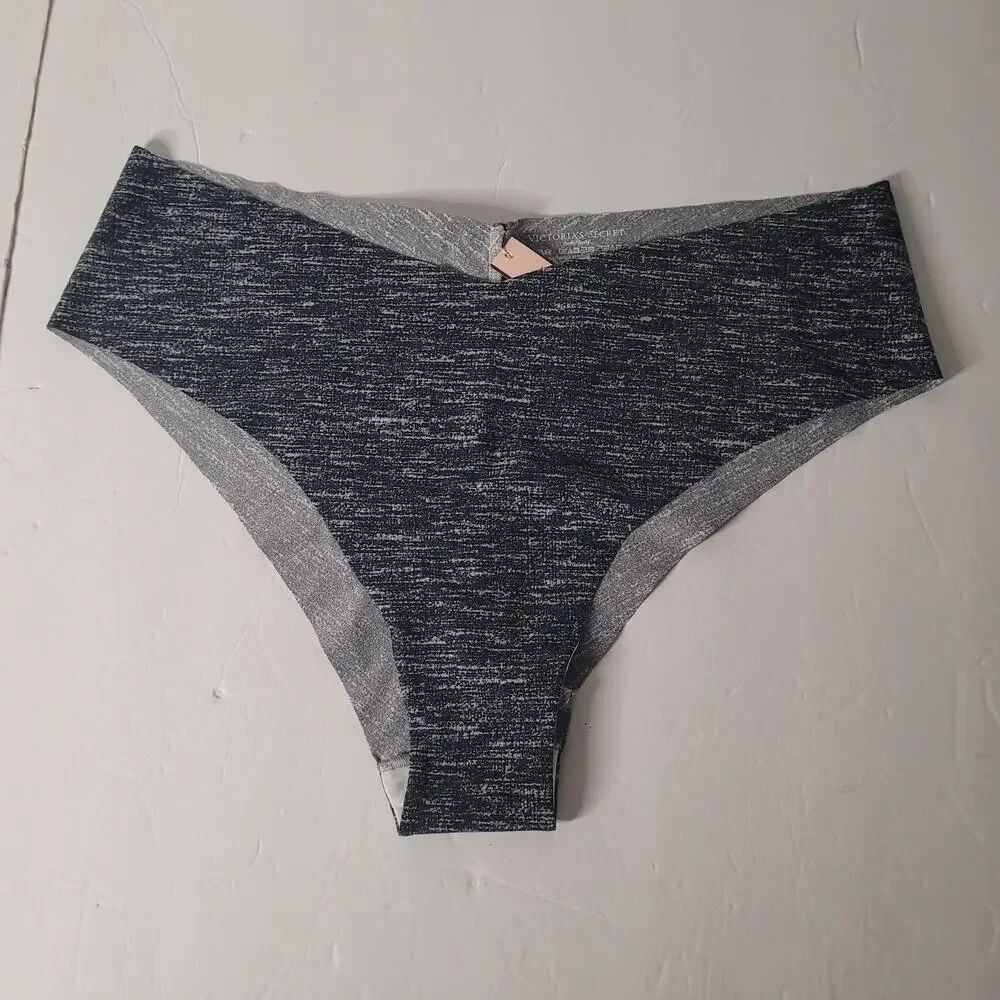 Chic Seamless Victoria's Secret Panties - Black & White - Size XL